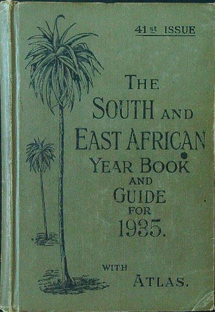 The  South and East African Year Book and Guide for 1935 - copertina