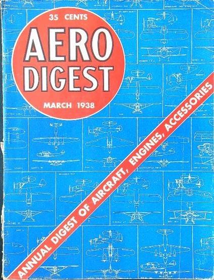 Aero Digest March 1938 vol. 32 n. 3 - copertina