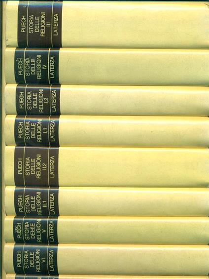 Storia delle religioni 7 volumi in 9 tomi - Henri-Charles Puech - copertina