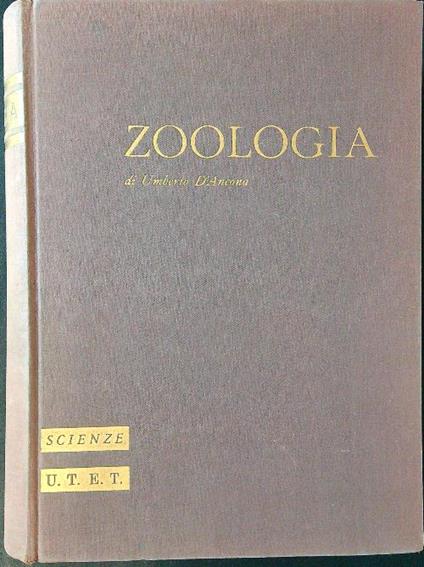 Trattato di zoologia - Umberto D'Ancona - copertina
