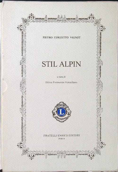 Stil Alpin - Corzetto Vignot - copertina