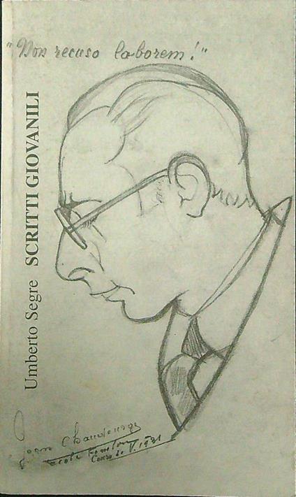 Scritti giovanili - Umberto Segre - copertina