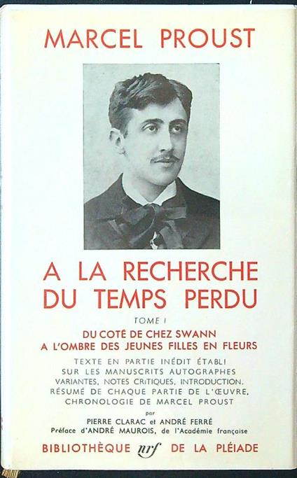 A la recherche du temps perdu tome I - Marcel Proust - copertina