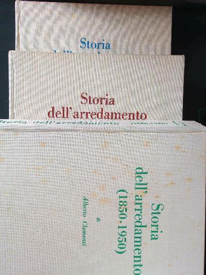 Storia dell'arredamento 3 voll. - Marangoni - copertina