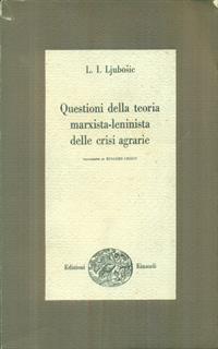 Questioni della teoria marxista-leninista delle crisi agrarie