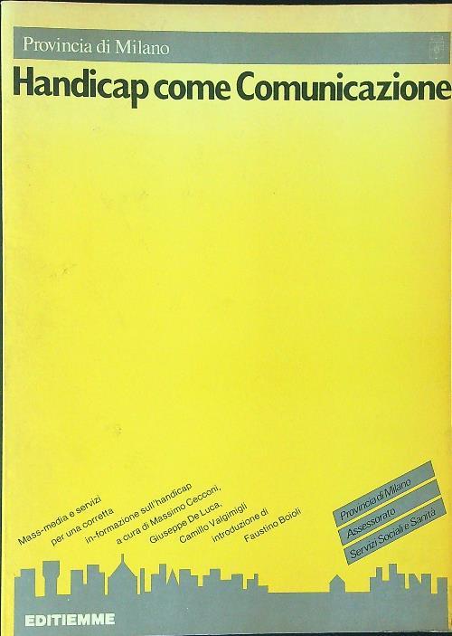 Handicap come comunicazione - copertina