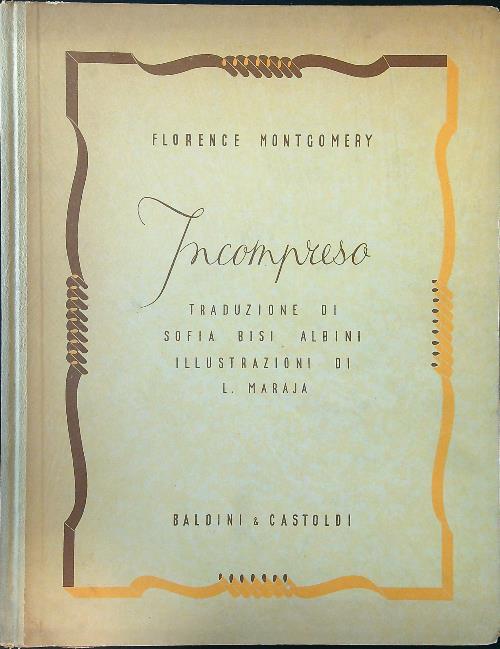 Incompreso - Florence Montgomery - copertina