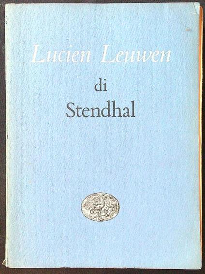 Lucien Leuwen - Stendhal - copertina