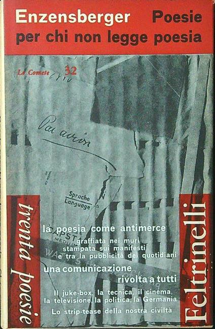 Poesie per chi non legge poesia - Hans Magnus Enzensberger - copertina