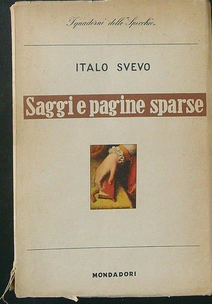 Saggi e pagine sparse - Italo Svevo - copertina