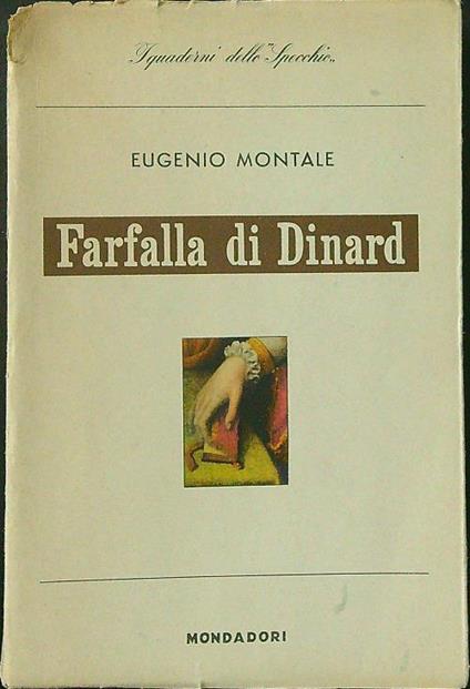Farfalla di Dinard - Eugenio Montale - copertina