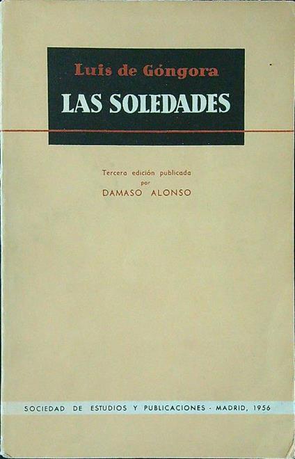 Las soledades - Luis de Gongora - copertina