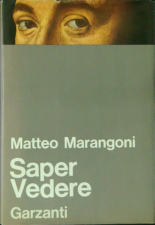 Saper vedere - Matteo Marangoni - copertina