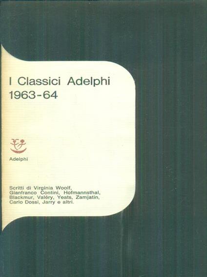 I classici Adelphi 1963-64 - copertina