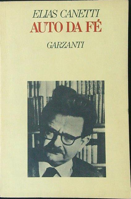 Auto da fè - Elias Canetti - copertina