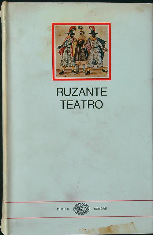 Teatro - Ruzante - copertina