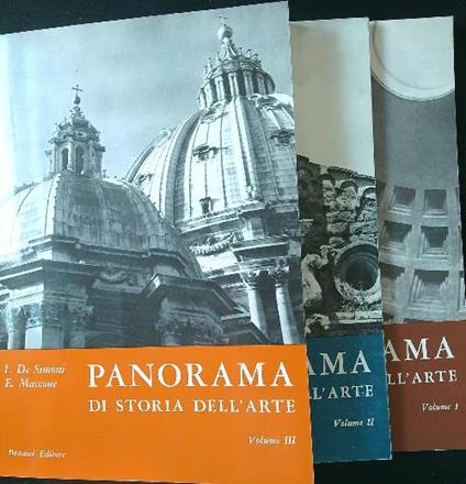 Panorama di storia dell'arte 3 voll. - De Simoni - copertina