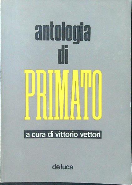 Antologia di Primato - Vittorio Vettori - copertina