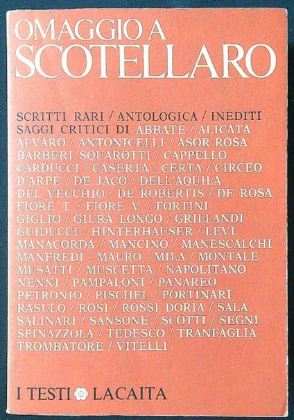Omaggio a Scotellaro - Leonardo Mancino - copertina