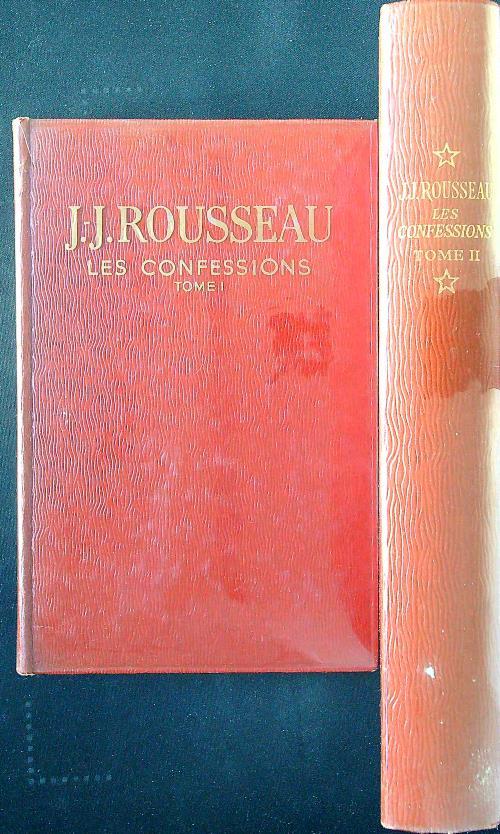 Les confessions 2 tomes - J. J. Rousseau - copertina