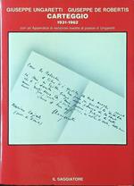 Carteggio 1931-1962