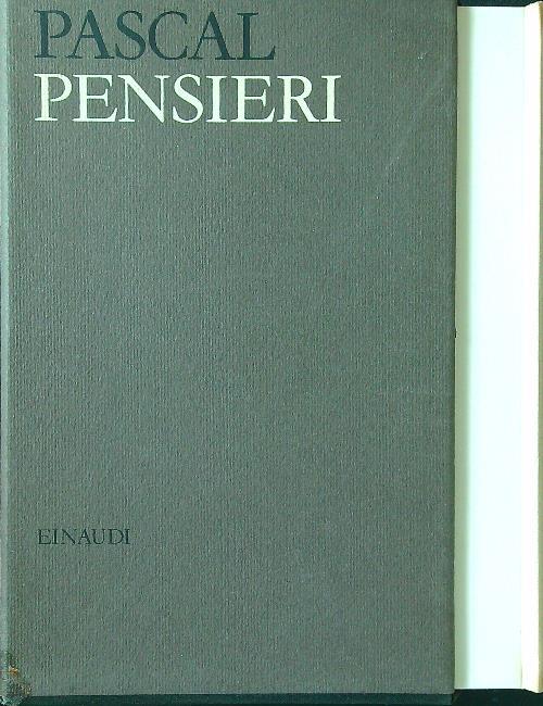 Pensieri - Pascal - copertina