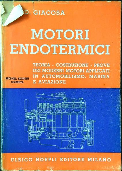 Motori endotermici - Dante Giacosa - copertina