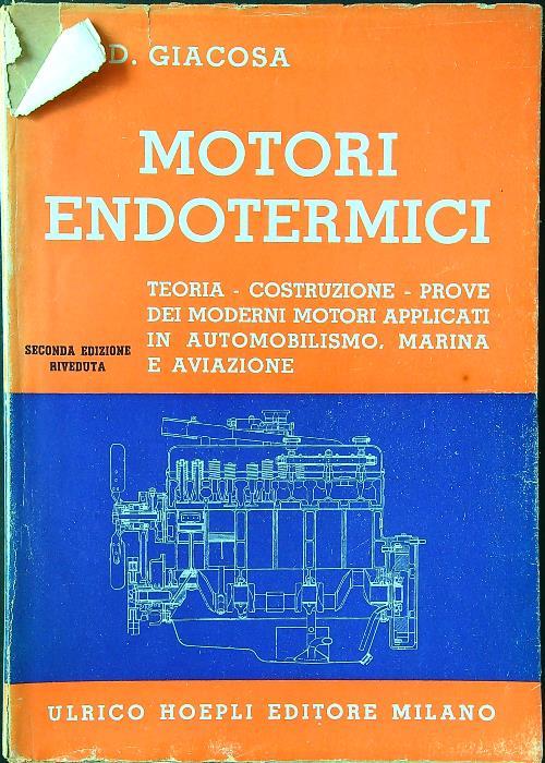 Motori endotermici - Dante Giacosa - copertina