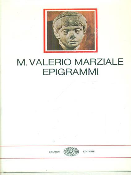 Epigrammi - M.Valerio Marziale - copertina
