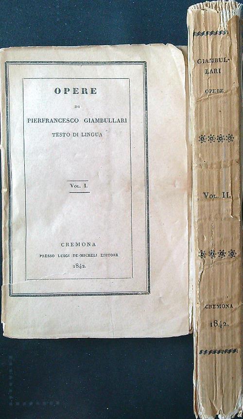 Opere 2 voll. - Pierfrancesco Giambullari - copertina