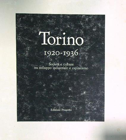 Torino 1920-1936 - copertina