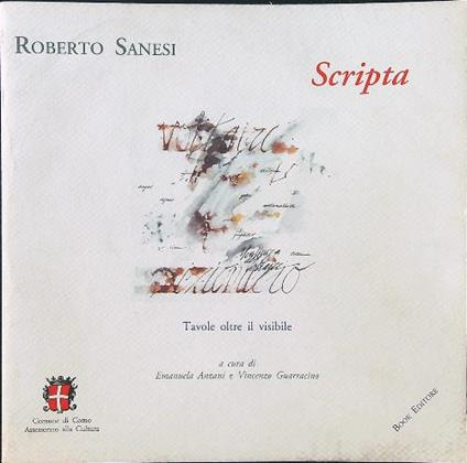 Scripta. Tavole oltre il visibile - Roberto Sanesi - copertina