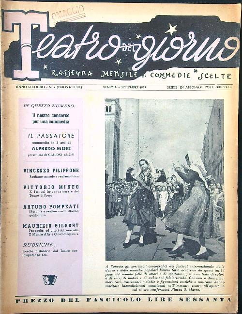 Teatro del giorno n. 7/settembre 1949 - copertina