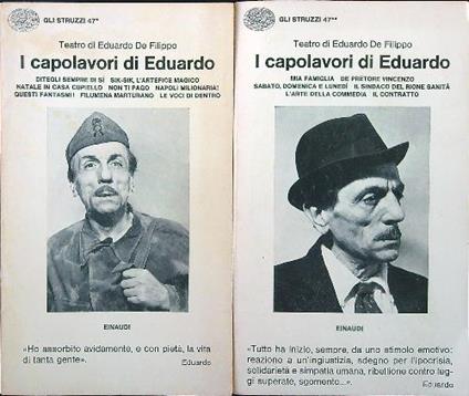 I capolavori di Eduardo 2 voll. - Eduardo De Filippo - copertina