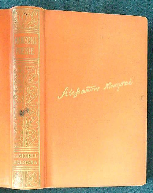 Le poesie - Alessandro Manzoni - copertina