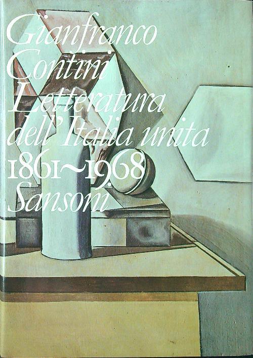 Letteratura dell'Italia unita 1861-1968 - Gianfranco Contini - copertina