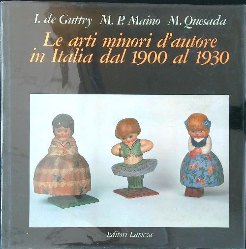 Le arti minori d'autore in Italia dal 1900 al 1930 - Guttry - copertina