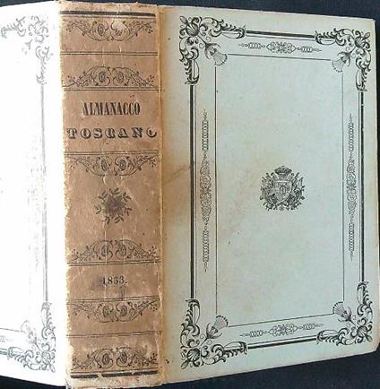 Almanacco toscano 1853 - copertina