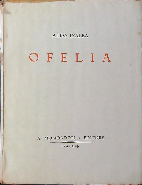 Ofelia - Auro d'Alba - copertina