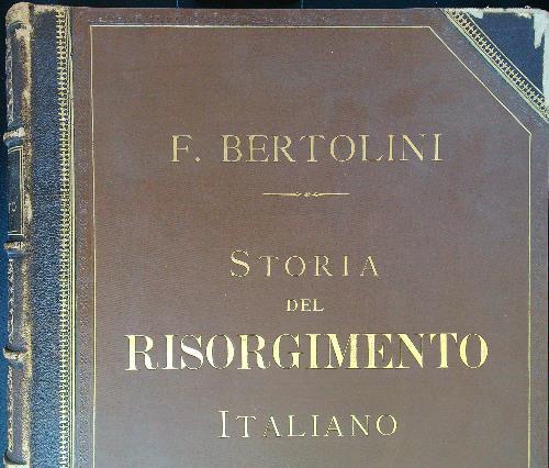 Storia del Risorgimento italiano - Bertolini,Matania - copertina