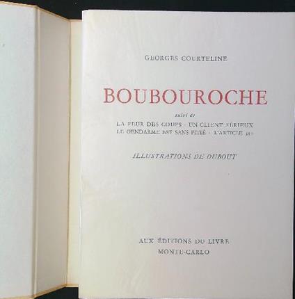 Boubouroche - Courteline - copertina