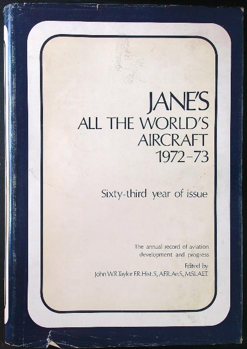 Janès all the world's aircraft 1972-73 - John Taylor - copertina