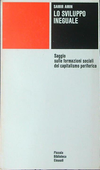 Lo  sviluppo ineguale - samir Amin - copertina