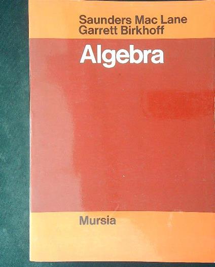 Algebra - S. Mac Lane - copertina