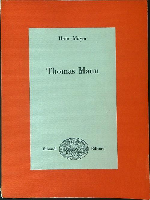 Thomas Mann - Hans Mayer - copertina