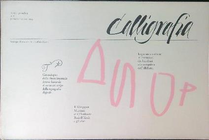 Calligrafia Rivista periodica n 6 / primavera-estate 1994 - copertina