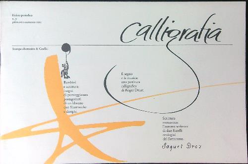 Calligrafia Rivista periodica n 9 / primavera-autunno 1995 - copertina