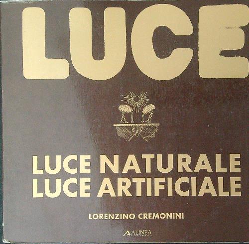 Luce naturale luce artificiale - Lorenzo Cremonini - copertina