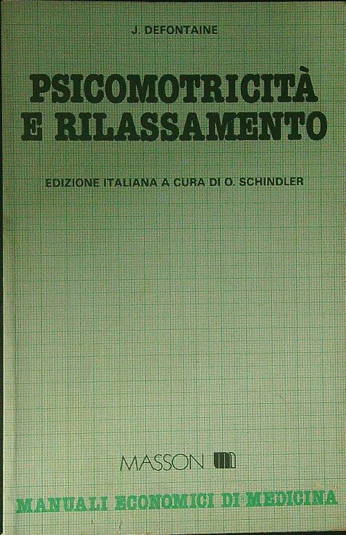 Psicomotricità e rilassamento - J. Defontaine - copertina