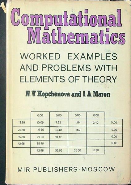 Computational mathematics - N. V. Kopchenova - copertina